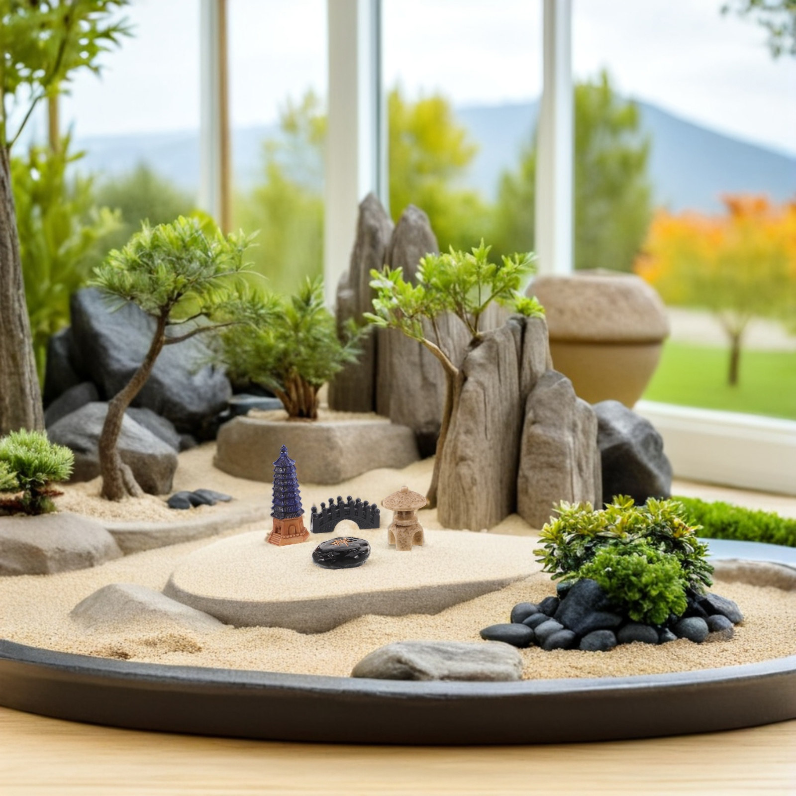 Набор из 4 миниатюрных японски – обзор и цена Bonsai Garden For Desk
